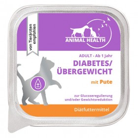 Animal Health Katze Adult 100g Diabetes/Übergewicht mit Pute (912779)