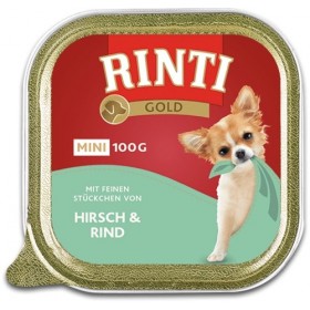 RINTI Gold Mini 100g Schale Hirsch&Rind (92023)