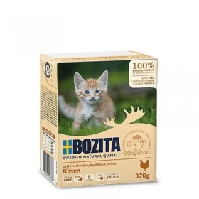 BOZITA Kitten Häppchen in Soße 370g Tetrapack Hühnchen (04936)