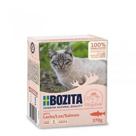 BOZITA Cat Häppchen in Soße 370g Tetrapack Lachs (04933)