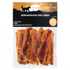 MAJESTIC Hundesnack 250g Hühnerbrust mit Leber (611218)