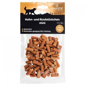 MAJESTIC Hundesnack Huhn- und Rindstückchen mini 70g (611214)