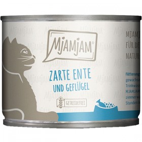 MjaMjaM 200g Dose Katzennassfutter zarte Ente&Geflügel an leckeren Möhrchen (11025)