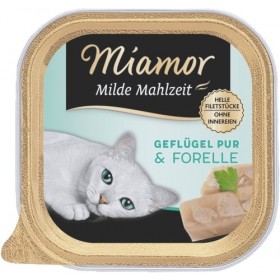 Miamor Milde Mahlzeit 100g Schale Geflügel pur&Forelle (75064)