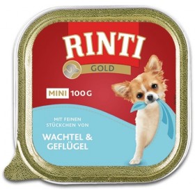 RINTI Gold Mini 100g Schale Wachtel&Geflügel (92025)